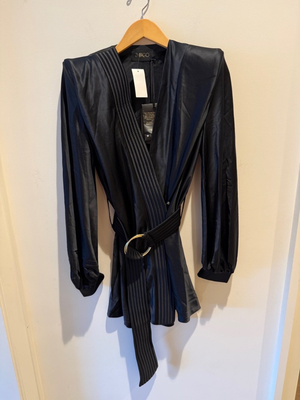 Zhivago NWT Cala Conta Satin Minidress size 6 - Picture 3 of 13